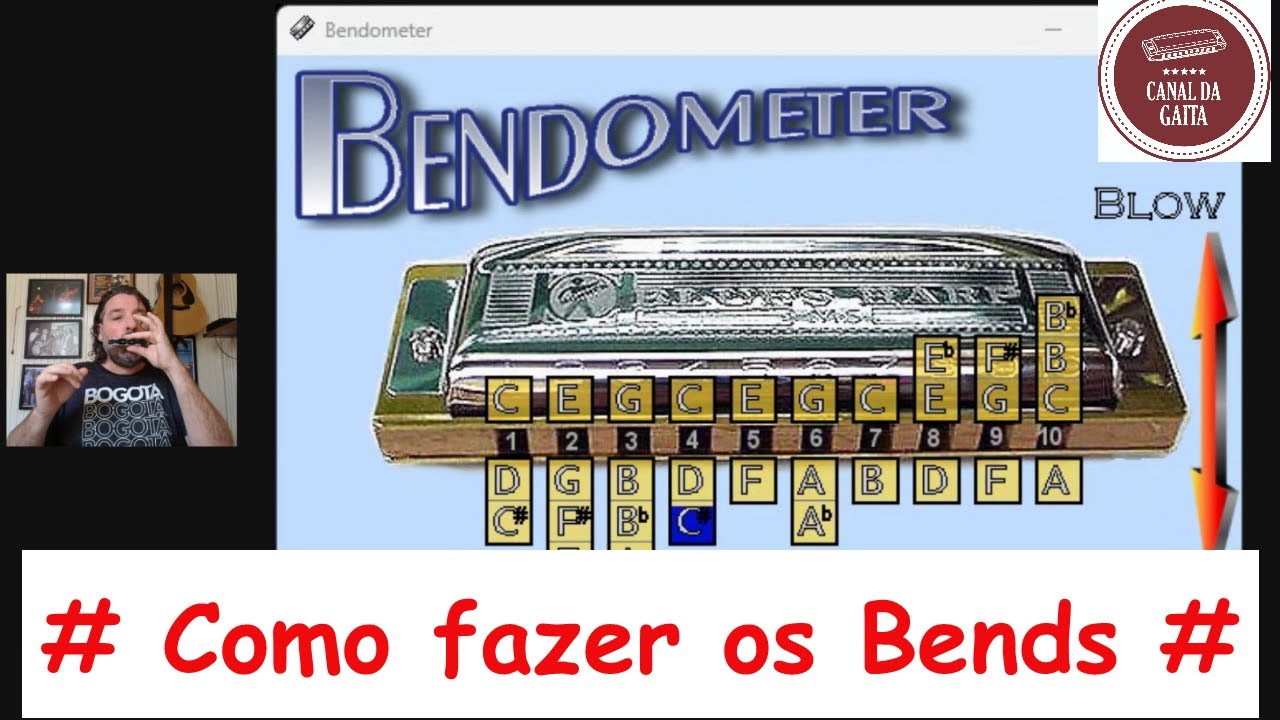 Como fazer os Bends - Gaita de Boca