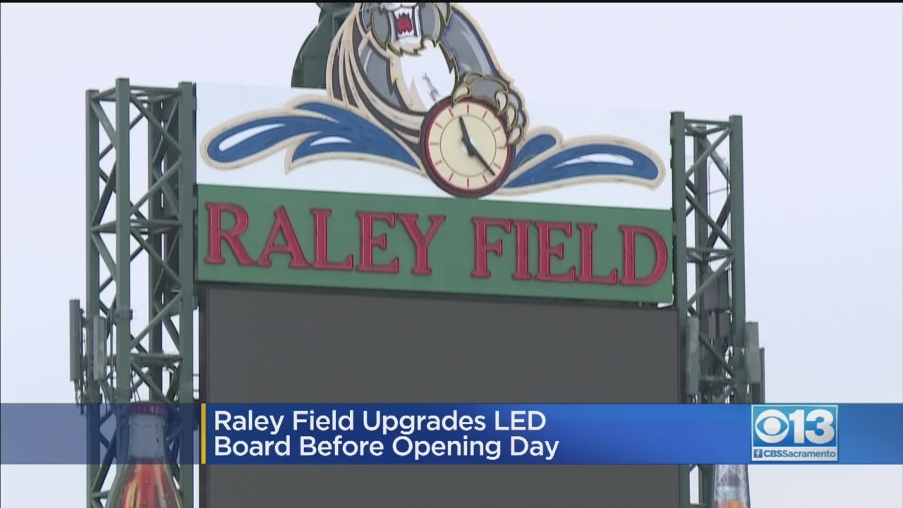 Raley Field Upgrades LED Board Before Opening Day