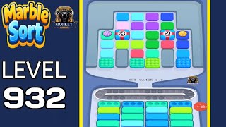 Marble Sort level 932 walkthrough solution