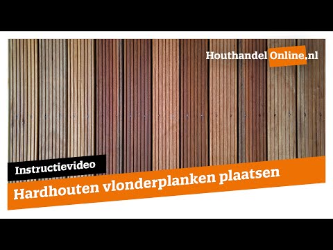 Hardhouten vlonder planken plaatsen — Houthandelonline #15