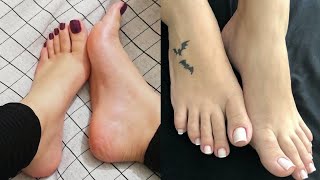 Magnificent designs of shiny toe nails art fashion trends 💅🏻//Latest pedicure nail colors 2024