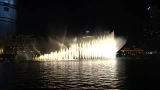 Fountain in Dubai.  Music: AA Bali Habibi