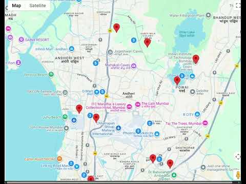 Example of Clustering of marker in @angular/google-maps library