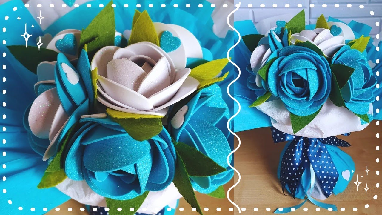 Mazzo di Fiori in Gomma Crepla Fai Da Te | Regalo Perfetto Per Ogni Occasione