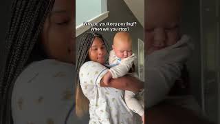 I can’t stop posting about the pretty wittle baby #mixedredheadbaby #blackmomwhitebaby