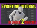 How To Make A SPRINT System In Under 2 Minutes! UE4 Tutorial