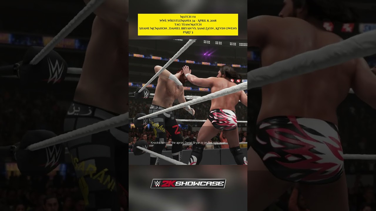 Демонстрация WWE 2K19 | Шейн МакМэхон, Дэниел Брайан против Сами Зейна, Кевина Оуэнса | Часть 3