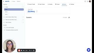Add students to view and test your tracker