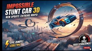 impossible  stunt car  tracks 3d  chalenge mode  all level screenshot 1