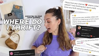 WHERE DO I THRIFT?! | Locally & Online