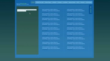 HTML - Content Over Image Slices Tutorial - Part 2