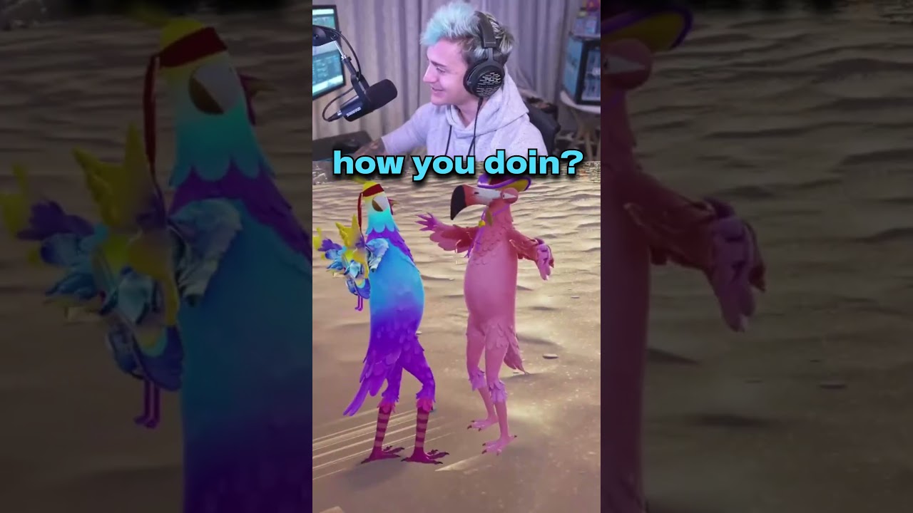 Ninja Meets His Cousin in Fortnite