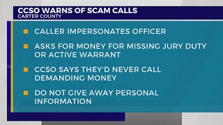 Carter County Sheriff’s Office warns of new phone scam impersonating officers