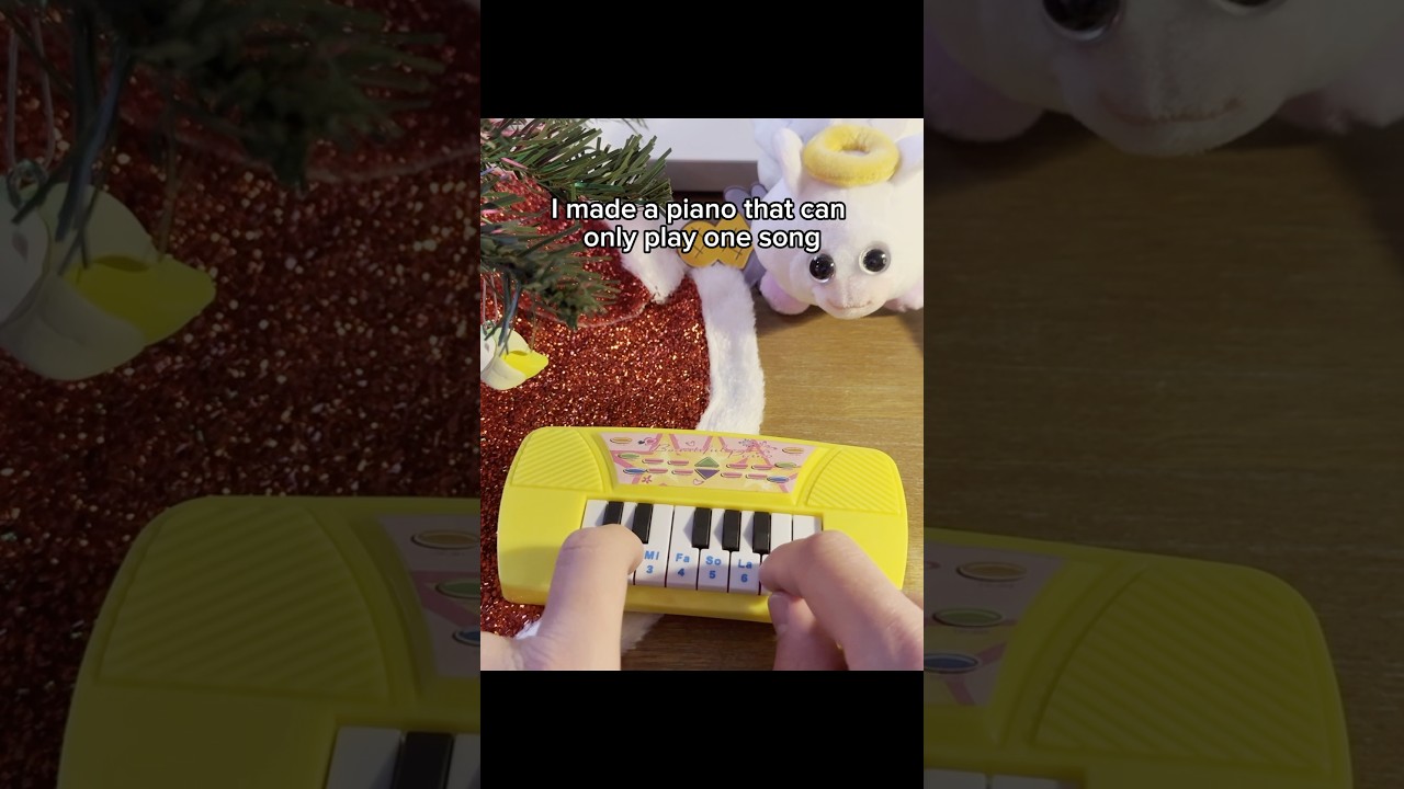 I made a piano that can only play one song