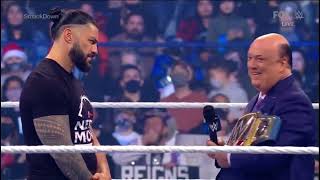 Reigns Fires Paul Heyman And Brock Lesnar Brutally Pummels The Bloodline Full Segment