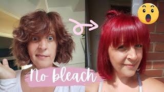 BRIGHT RED HAIR WITH NO BLEACH