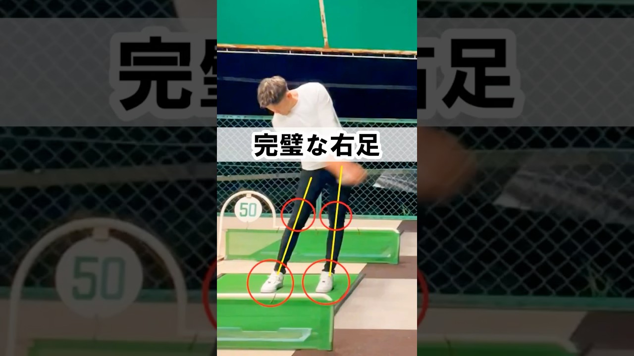 見てるだけでアイアンが上達する動画。アイアンが下手な人は絶対に見てください #WGSL #ベタ足スイング #前倒し
