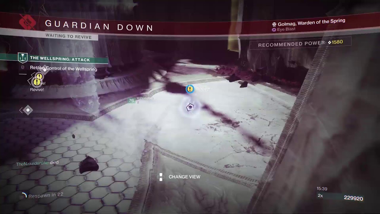 Destiny 2 - 1580 Master WellSpring - Attack