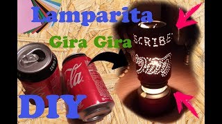 DIY facilito lampara giratoria con latas