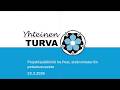 Yhteinen Turva Webinaari 23 3 2026 Projektipäällikkö Ira Pasi Sisäministeriön Pelastusosasto Yhteinen Turva Webinaari 23 3 2026 Projektipäällikkö Ira Pasi Sisäministeriön Pelastusosasto