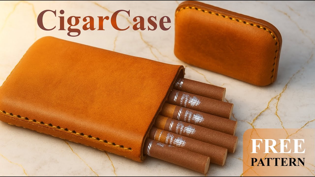 Leather Cigar Case | free leather pattern