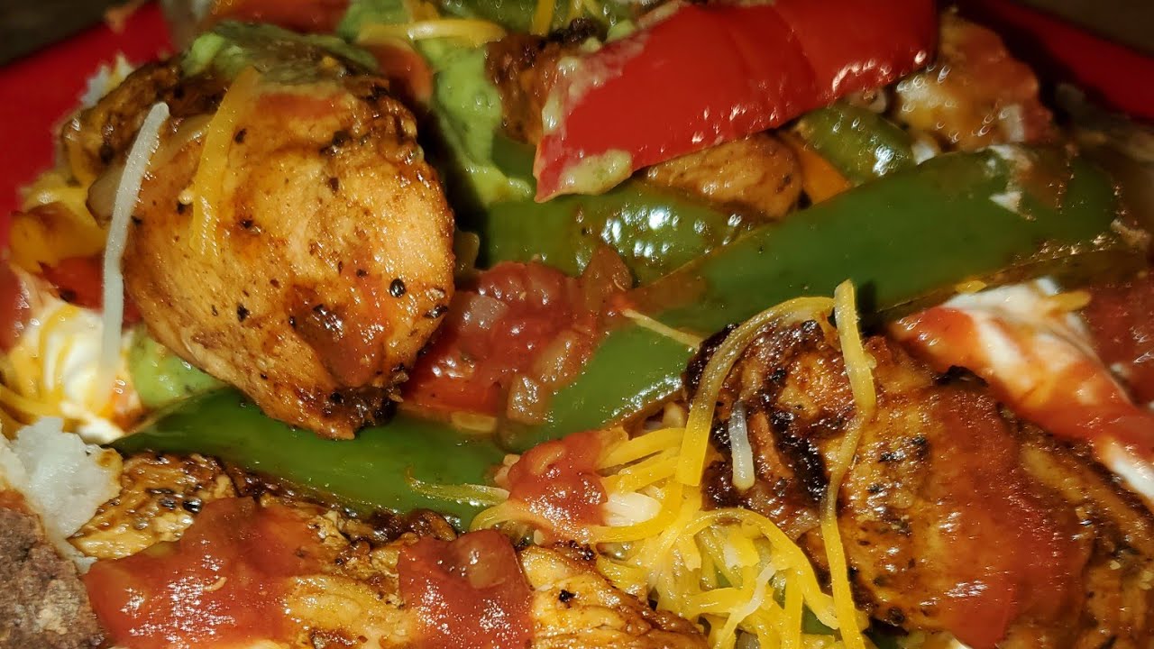 Chicken Fajita Baked Potatoes YouTube