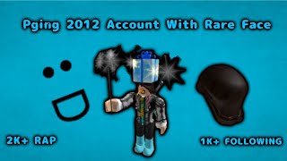 Pging 2012 Account With Rare Face