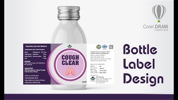 Bottle Label Design in Corel X6 | Corel Tutorial | How to design bottle Label in Corel Draw