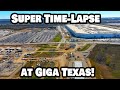 SUPER TIME-LAPSE AT GIGA TEXAS! - Tesla Gigafactory Austin 4K  Day 1/9/24 - Tesla Terafactory Texas