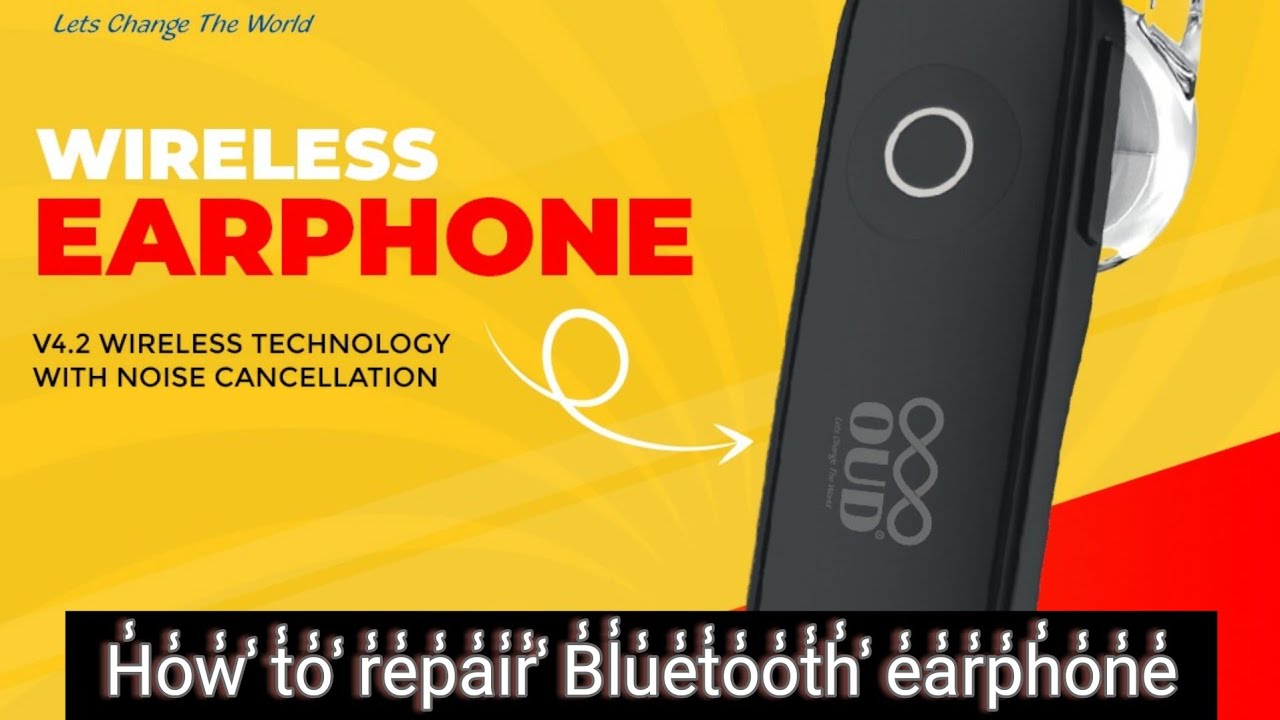 how to repair bluetooth earphone - YouTube