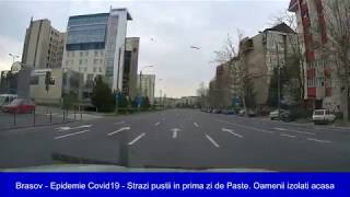 Covid19 Brasov - strazile orasului in prima zi de Paste