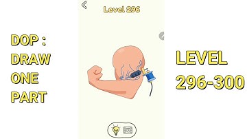 DOP: Draw One Part level 296 297 298 299 300 Walkthrough Solutions