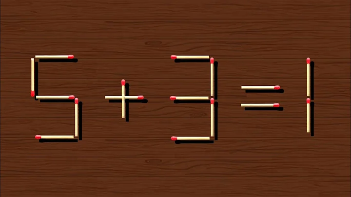 Move only 1 stick to make equation correct | Matchstick Puzzle ✔