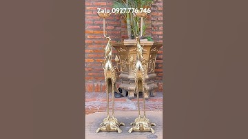 Cặp hạc đồng #đồđồngnguyễnnghi #phongthuy #đồđồngxưa #trendingshorts