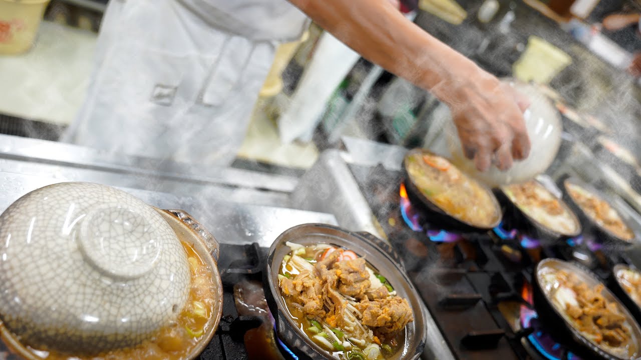 専門店があったなんて！大量の「モツ煮込みうどん」ができるまで/富山のソウルフード Japanese hot pot noodle