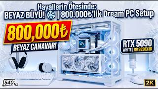 800.000 TL’LİK SAF BEYAZ CANAVAR! ❄️ | RTX 5090 White & 9850X3D Sistem Toplama screenshot 2