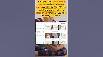 ChatGPT Side Hustle Ideas - Etsy Cards