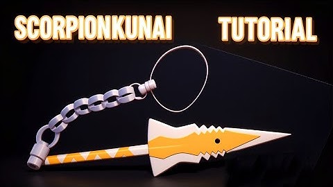 MORTAL KOMBAT CRAFT  ORİGAMİ TUTORİAL | HOW TO MAKE SCORPİON KUNAİ FROM PAPER STEP BY STEP