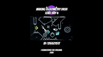 Making Geometry dash DAY 4!! #geometrydash #gd