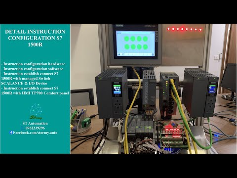 Detail configuration S7 1500R connection with I/O Device, HMI TP comfort panel & Managed switch S2