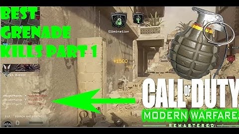 Modern Warfare Remastered BEST Grenade Kills Compilation PART 1 Call of Duty Killstreak Gameplay