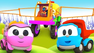 Car cartoons full episodes \& Leo the Truck. Car cartoons \& Vehicles for kids.