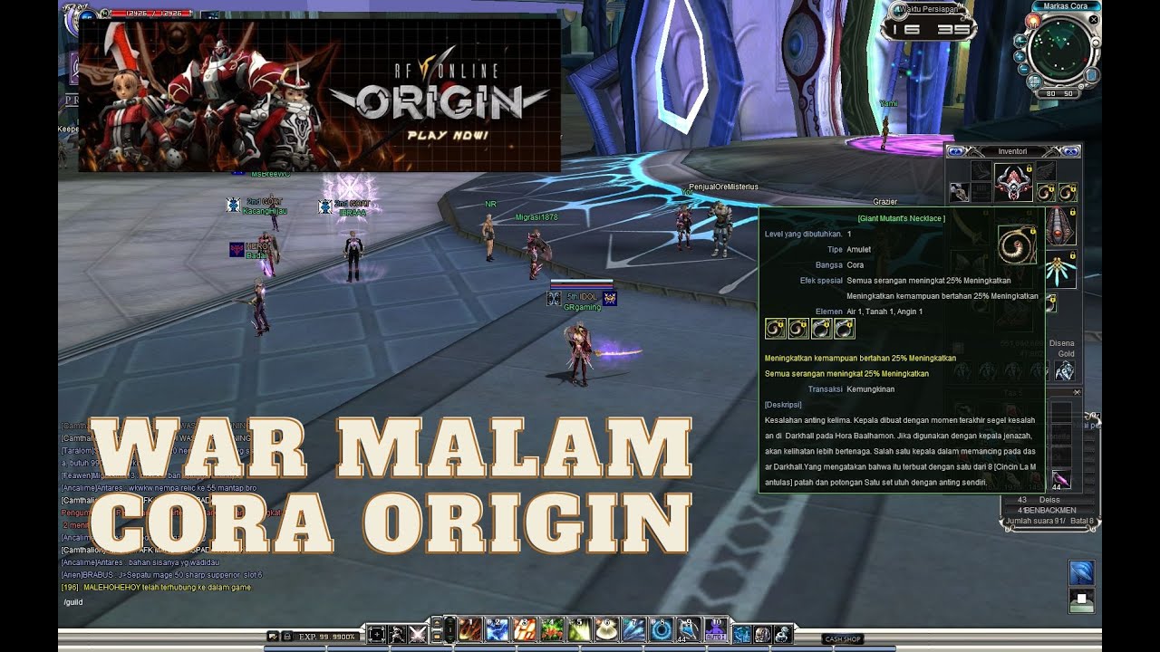 LIVE 🔴 RF REMASTER ORIGIN 55 - WAR MALAM CORA ORIGIN