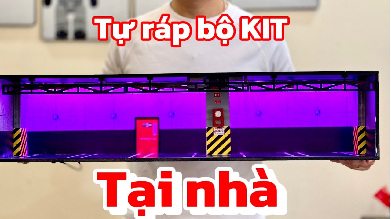 Hướng dẫn chi tiết lắp ráp bộ KIT mẫu mô hình Garage trưng bày, bãi đỗ xe tỉ lệ 1:24 cho 5 xe