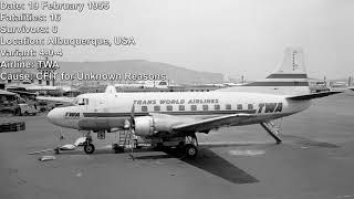 Top 9 Deadliest Air Crashes Involving The Martin 4-0-4