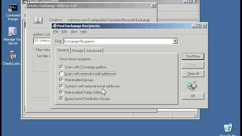 Creating a New Address List in Microsoft Exchange Server.avi