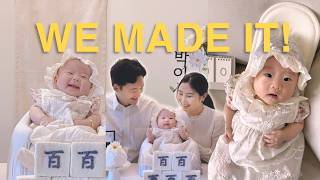 A Day in the Life of a New Mom | My Baby's First 100 Days (Korean Baek-il) 🇰🇷