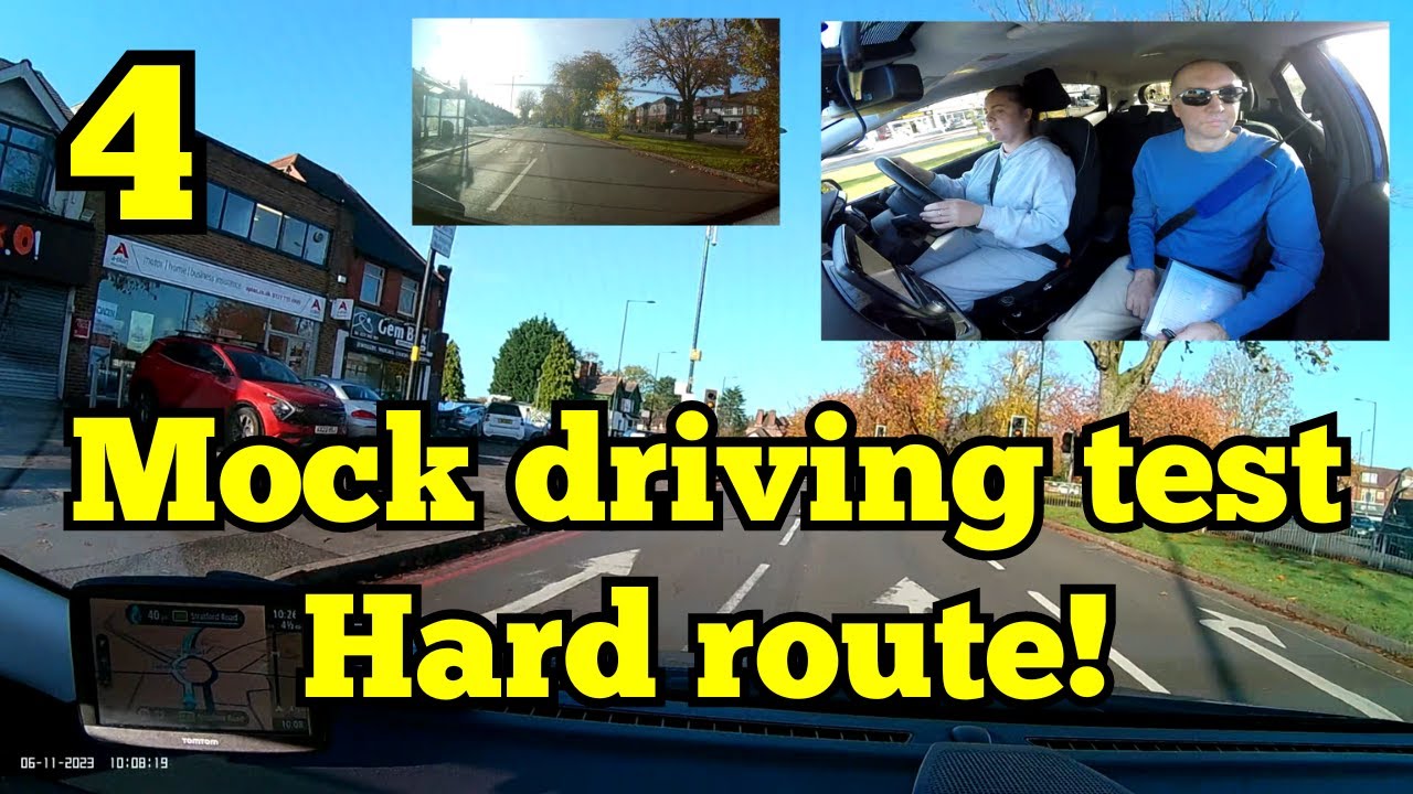 Hayley's mock driving test - Kings Heath, Birmingham.