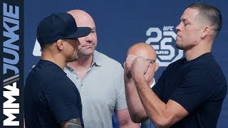 UFC 25th anniversary seasonal press conference face-offs