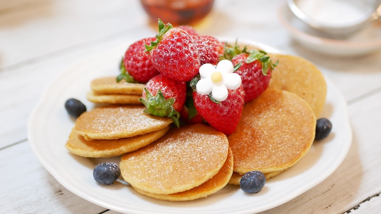 オートミールのバナナパンケーキ Oatmeal caramel banana pancake YouTube